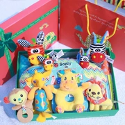 Bộ quà tặng cho bé trai và bé gái trăng tròn quà tặng sơ sinh hộp quà tặng đồ chơi túi quà tuổi