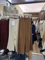 Осенний ретро южнокорейский свежий товар, вельветовые штаны для отдыха, 2023, в корейском стиле