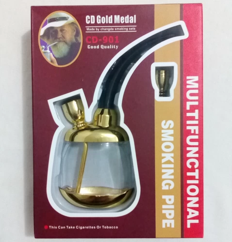 Changda CD-901 Водный табачный горшок с табаком для табака с борьбой с дымом Shri Двухрасково-использование Hengda Cerast -US Табак бутылок (золото и серебро) Бесплатная доставка