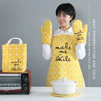 Японские перчатки, кухня, из хлопка и льна, увеличенная толщина