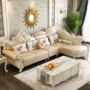 Sofa da châu Âu phòng khách sang trọng gói căn hộ nhỏ chaise longue góc da đơn giản kết hợp nội thất phong cách châu Âu - Ghế sô pha sofa giường giá rẻ