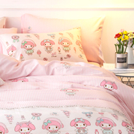 Cotton Hồng MyMelody Phim Hoạt Hình Melody Cotton Khăn Trải Giường Trẻ Em Ba-Bốn Bộ Cô Gái 1.5 m Meter