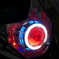 Lifan Xe Máy KPMINI150 LF150-5U Đèn Pha Xenon Ống Kính Ánh Sáng Mắt Thiên Thần Mắt Ma Quỷ Hội đèn pha xe máy siêu sáng
