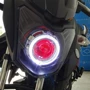 Yamaha Scorpio 125 National Four Days Sword YBR150Z Đèn pha Xenon Light Double Angel Eye Lens hội - Đèn HID xe máy đèn pha laser cho xe máy