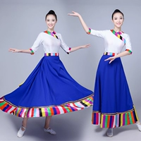Цветочный и тень Plaza Dance Cust Meili любит свидетельство тибетских танцевальных представлений, белых юбок, длинных юбок, длинных юбок