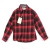 2019 quần áo trẻ em ban đầu cho bé trai áo sơ mi dài tay mùa xuân và mùa thu trẻ em kẻ sọc flannel áo sơ mi trẻ em - Áo sơ mi Áo sơ mi