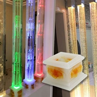 Кристаллическая колонка пузырьковая колонна резные колонны имитация нефритового базового стеклянного расстояния колонны на подъезде 2 комплекта