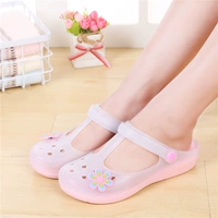 Giày lỗ dép và dép nữ mùa hè không trơn trượt giày sandal nữ đi học cấp 2