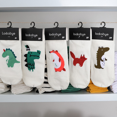 taobao agent Japanese cute socks, dinosaur, summer monster