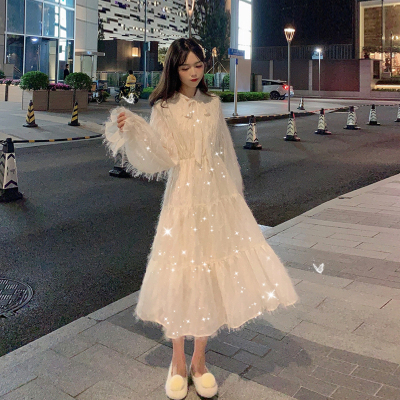 法式连衣裙女装秋冬2019年新款韩版网红裙子中长款过膝冬季仙女裙-淘宝网 法式连衣裙女装秋冬2019年新款韩版网红裙子中长款过膝冬季仙女裙-淘宝网