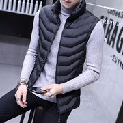 Mùa thu và mùa đông vest nam áo khoác ấm xuống quần áo cotton vest không tay vest nam Hàn Quốc phiên bản của xu hướng của nam giới vest