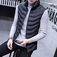 Mùa thu và mùa đông vest nam áo khoác ấm xuống quần áo cotton vest không tay vest nam Hàn Quốc phiên bản của xu hướng của nam giới vest áo khoác nam đẹp
