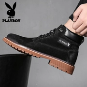 Playboy Martin giày nam mùa đông nước Anh công cụ trợ giúp giày nam giày thủy triều nam giúp cao cộng với nhung ấm