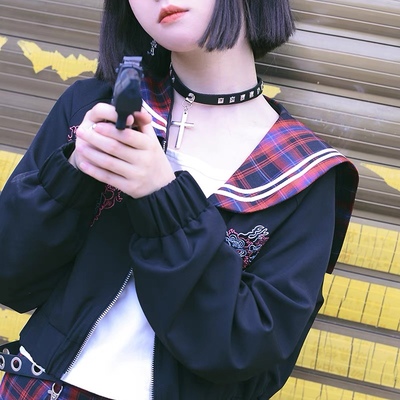 taobao agent Polyurethane choker, necklace, chain for key bag , punk style