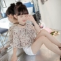Cô gái mùa hè áo 2018 mới trẻ em Hàn Quốc nhỏ tươi hoa mùa hè chiffon ngắn tay áo hàng đầu áo sơ mi trẻ em giá tốt