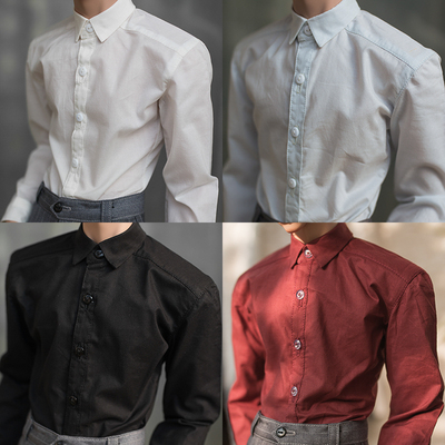 taobao agent Bjd baby clothes [Customized vending] Uncle's basic versatile thin cotton shirt 4 color enters ~