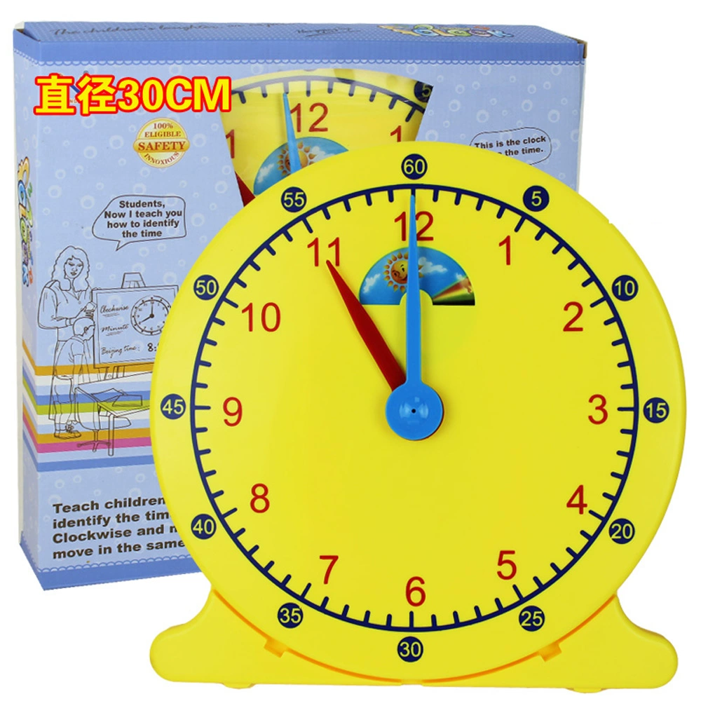Đồng hồ giáo viên lớn 30CM mô hình đồng hồ nhận thức đồ chơi hỗ trợ giảng dạy - Khác