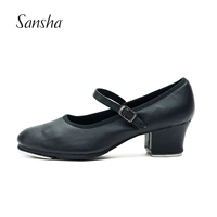 Sansha French Sandsar Pig Skin Boamed Cortee играет танцевальные туфли японские слова дедушки для взрослых для взрослых профессиональных туфель
