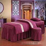 Đi đầu vuông Beauty khăn trải giường denim bedspread thể được tùy chỉnh massage cơ thể chống nhăn da thân thiện với bedspread bông - Trang bị tấm