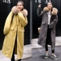 2018 cháu gái lớn dài mùa đông cotton phù hợp với phiên bản Hàn Quốc của đầu gối lỏng bf học sinh xuống áo khoác cotton thời trang hoang dã - Bông áo phao parka nữ