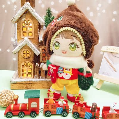 taobao agent Winter Christmas cute set, cotton doll, clothing, 20cm