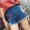 Mùa xuân và mùa hè mới cao eo lỗ quần short denim nữ Hàn Quốc phiên bản của thêu giản dị hoang dã hoang dã quần mỏng quần chân rộng