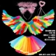 Yan Cai da+Heart Stick+Head Heam Hoe-Color Skirt