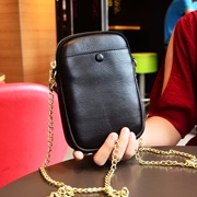 Mùa hè đầu tiên lớp da bò 6,5 inch túi điện thoại di động Túi xách nhỏ thời trang Hàn Quốc chuỗi da mini ví mini