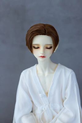 taobao agent [Kaka Planet] BJD wig Men's 3 -point small three -pointer Uncle Quartet Milk silk hand hook short hair