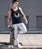 2017 người đàn ông của mùa hè lỏng vest mỏng thể thao vành đai thể hình tập thể dục T-Shirts từ bông trắng vest vai nam Áo vest cotton