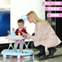 2018 new baby walker bé 6-18 tháng đa chức năng chống rollover xe đẩy gấp âm nhạc Hummer xe gà tập đi