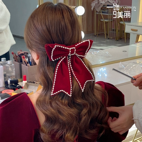 Аксессуар для волос для невесты, ретро японский ободок с бантиком, вечернее платье, японские и корейские, популярно в интернете