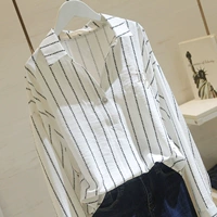 Рубашка, осенний шарф, длинный рукав, коллекция 2021, в корейском стиле, V-образный вырез, свободный крой, ассиметричный крой
