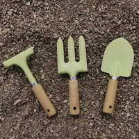 Лопата, детский комплект для выращивания растений, набор инструментов для детского сада, игрушка, 3 предмета