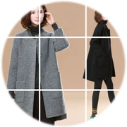 Áo khoác len 2018 thu đông và khí chất mới cho nữ phiên bản Hàn Quốc của loại áo len dài cỡ lớn dành cho nữ - Áo khoác dài