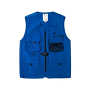 UrbanSt Chuẩn 19 mùa xuân vest nam xu hướng retro Nhật Bản nhiều túi chức năng dụng cụ vest đường phố - Dệt kim Vest