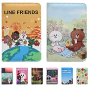Nhật Bản và Hàn Quốc phổ biến phim hoạt hình gấu nâu làm việc bao da tài liệu bảo vệ bìa hộ chiếu lưu trữ túi vé bảo vệ thẻ gói - Túi thông tin xác thực