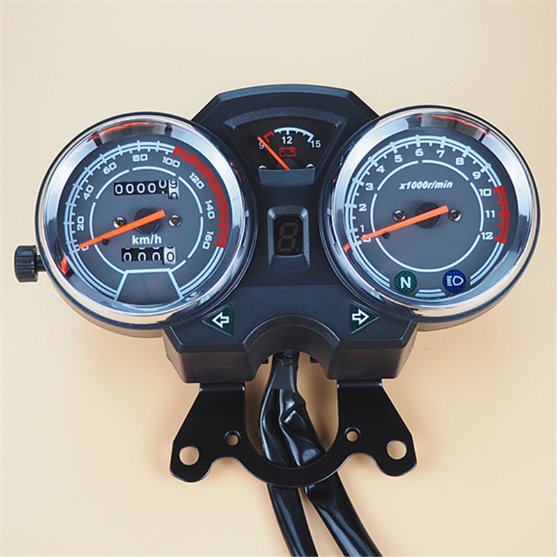 đồng hồ xe sirius fi Miễn phí vận chuyển Hoàng Tử Mỹ 150 xe máy bảng dụng cụ lắp ráp đèn LED mới đo dặm máy đo tốc độ vôn kế đồng hồ cơ xe máy đồng hồ công to mét xe máy điện tử