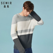 Áo len nam Senma phiên bản Hàn Quốc của áo len khảm nam 2018 mùa đông dành cho giới trẻ