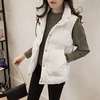 Áo khoác cotton 2018 nữ mùa thu đông mới kích thước lớn ngắn ngắn bằng vải cotton mm áo khoác học sinh hoang dã quần áo cotton Hàn Quốc ao khoac nu