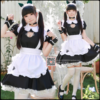 taobao agent New cute cat maid dress loli little sexy opening maid dress theme restaurant work clothes