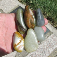 Полированный камень из нефрита, природная руда, подвеска из белого нефрита, из натуральной кожи