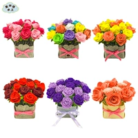 Флисовая ткань, набор материалов на день матери, DIY, розы, букет, подарок на день рождения