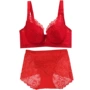 Mới tập hợp điều chỉnh áo ngực màu đỏ phù hợp với nữ kết hôn với đồ lót mỏng gợi cảm của năm sinh ngực lớn là nhỏ BC đồ bơi nữ đẹp
