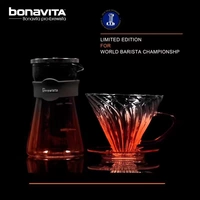 Bonavita pro-brewista glass tay lọc cà phê cup hình chữ V lọc xoắn ốc lọc cốc hâm nóng cafe