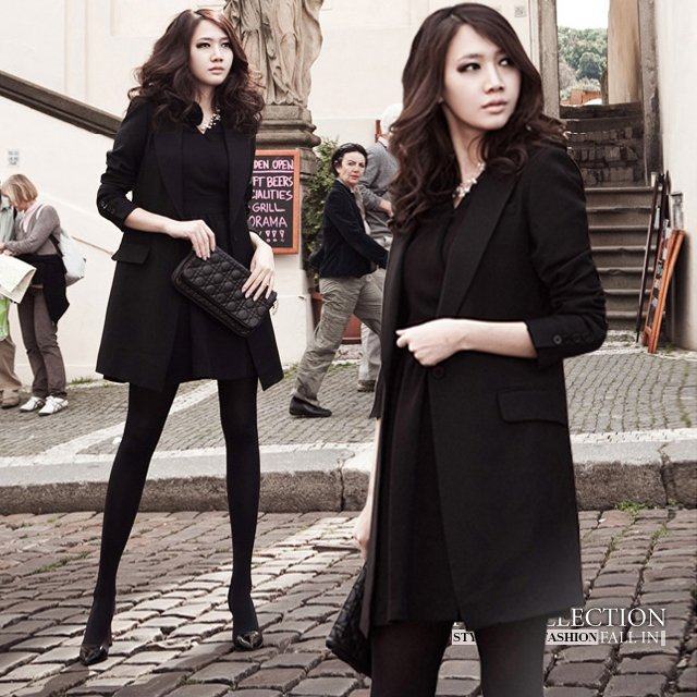 Trạm châu âu 2018 mùa thu mới của Hàn Quốc phiên bản của khí Slim phần dài nhỏ phù hợp với ladies casual nhỏ blazer