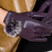 Зимние уличные ветрозащитные утепленные перчатки, милый удерживающий тепло комплект