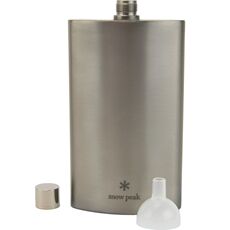 Фляжка snow peak titanium flask large雪峰户外露营钛金属