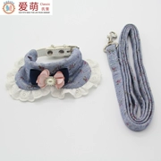 Ambaby yêu vật nuôi dễ thương hàng ngày cần thiết cổ áo dây kéo chó cổ áo Teddy nhỏ thú cưng mèo cổ áo chó