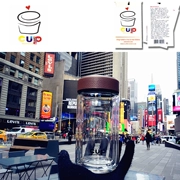 Hoa Kỳ CupMystery thời trang trà văn phòng đôi ly thủy tinh chịu nhiệt xe cốc trà 380ml - Tách